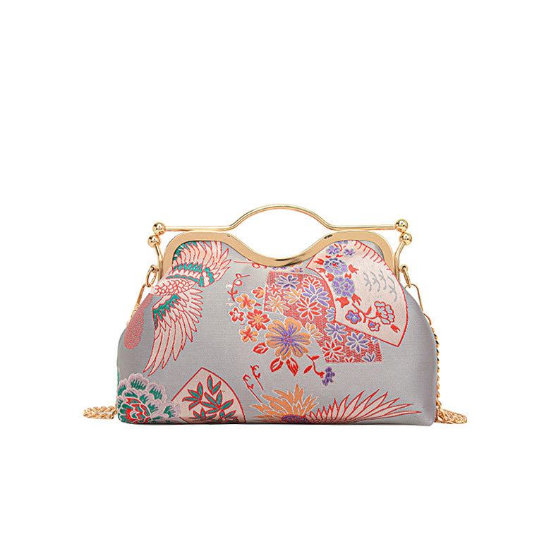 Damen elegante Handtasche mit künstlerischem Vogel-Design Nord Taschen