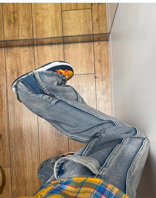 Herren Lässige Cargo-Jeans Nord Taschen