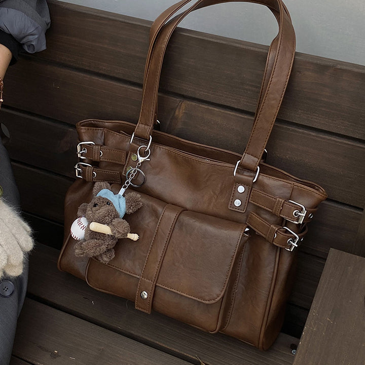 Damen Henkeltasche mit stilvollem Faltendesign und praktischen Reißverschlussfächern Nord Taschen