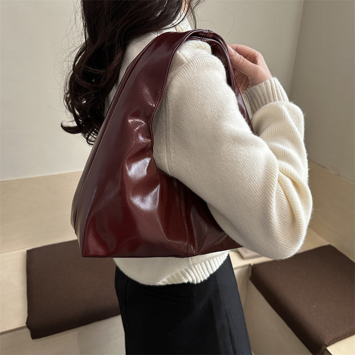 Damen Hobo-Handtasche mit elegantem, glänzendem Finish Nord Taschen