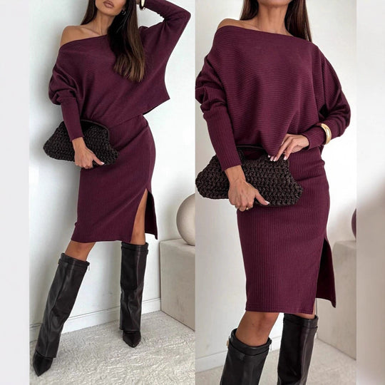 Damen Stilvolles Strickset Nord Taschen
