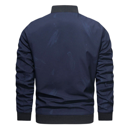 Herren Slim‑Fit Bomberjacke im urbanen Minimalstil mit durchgehendem Reißverschluss und gerippten Bündchen Nord Taschen
