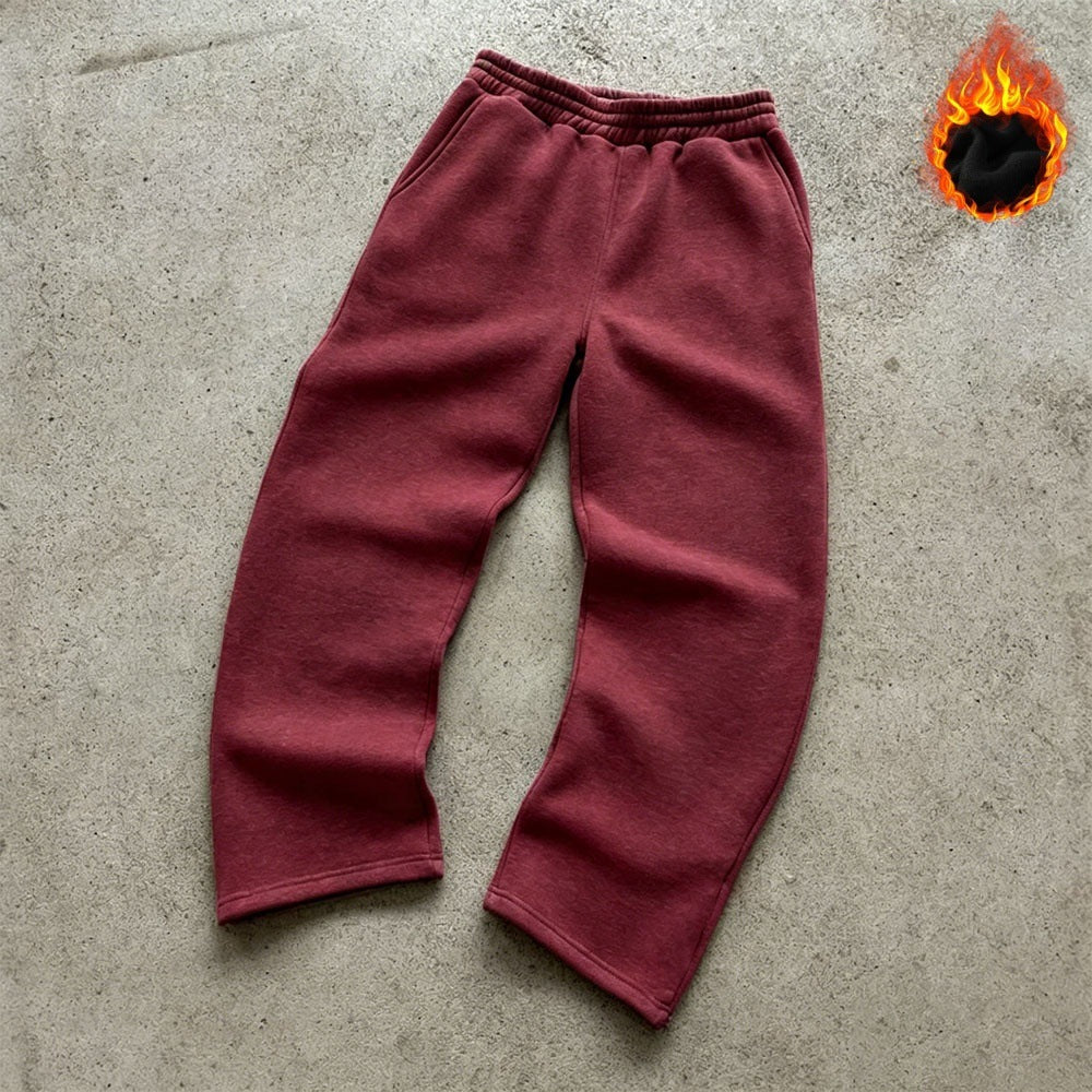 Unisex nan Thermo-Fleece-Jogginghose mit wärmender Innenbeschichtung, elastischem Komfortbund und geradem Bein Nord Taschen