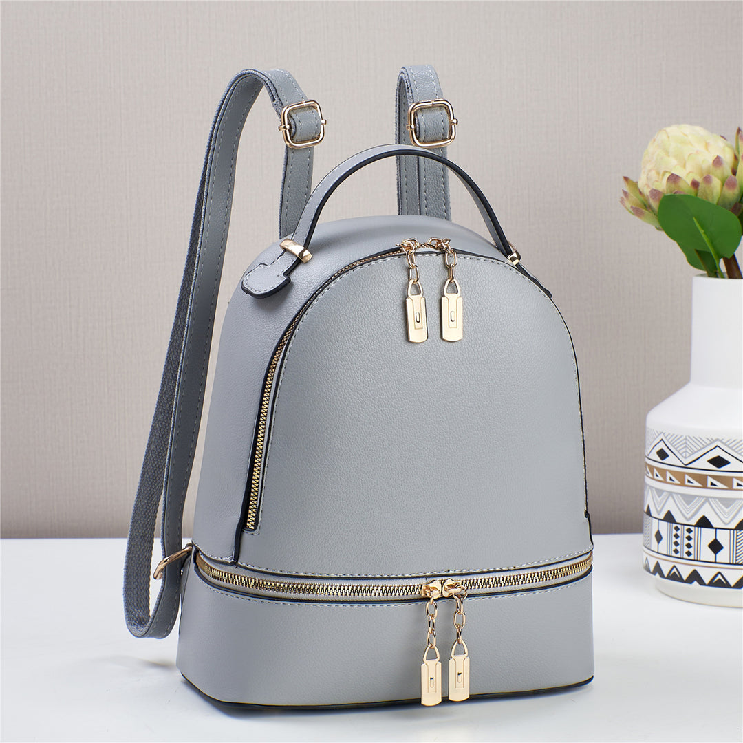 Damen Rucksackhandtasche mit elegantem Doppelreißverschluss Nord Taschen