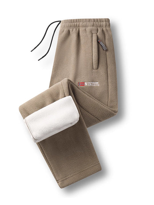 Damen Fleece-Thermohose mit elastischem Bund, Reißverschlusstaschen und weichem Innenfutter Nord Taschen