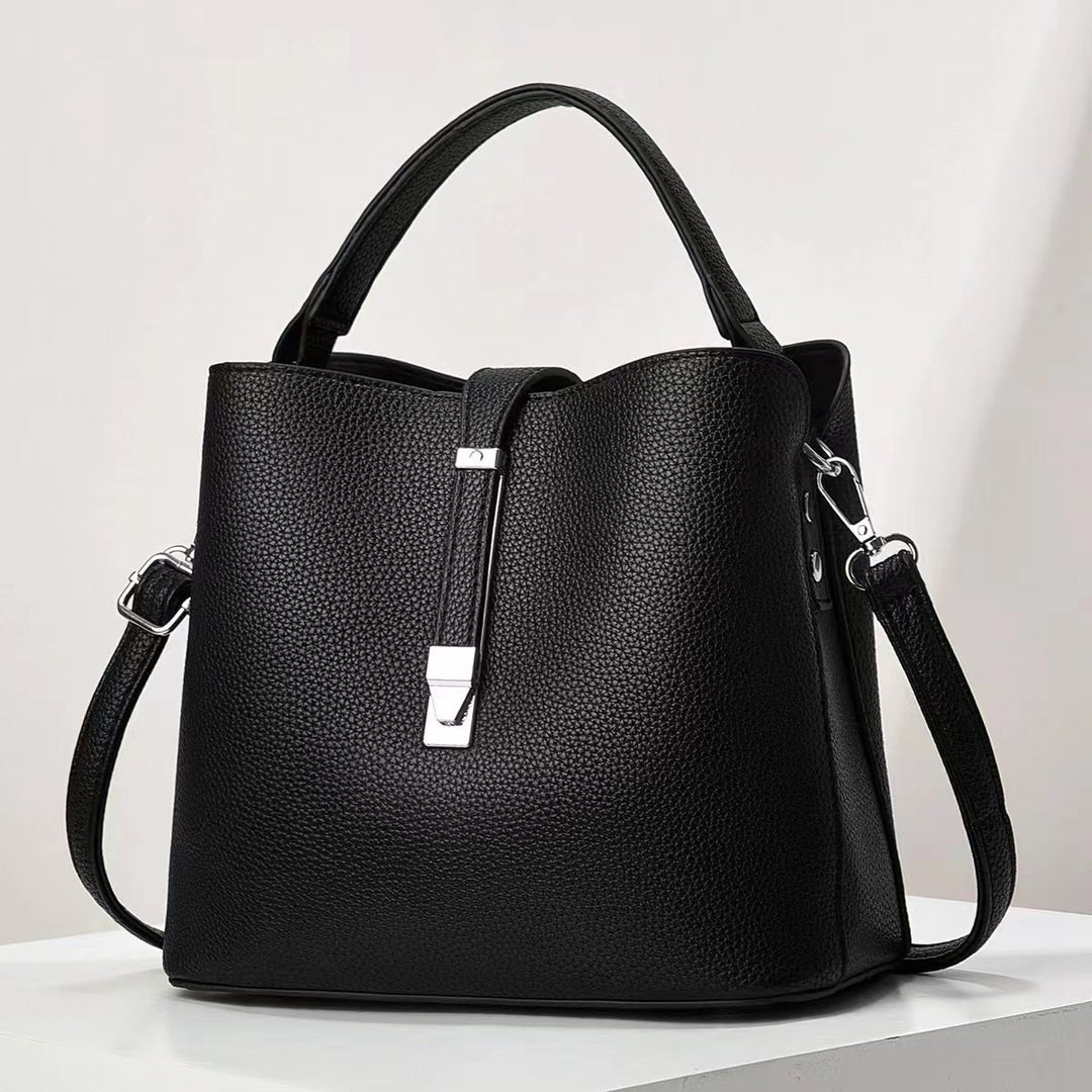 Damen elegante Schultertasche mit strukturiertem Obermaterial Nord Taschen