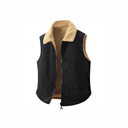 Damen Ärmellose Teddyfleece-Weste mit Stehkragen und durchgehendem Reißverschluss Nord Taschen
