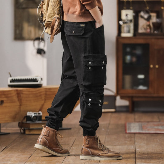 Herren Cargohose mit multifunktionalen Pattentaschen und elastischem Saum Nord Taschen