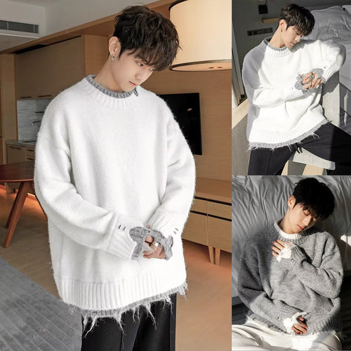 Damen Kuscheliger Oversized Pullover mit raffiniertem Schnitt Nord Taschen