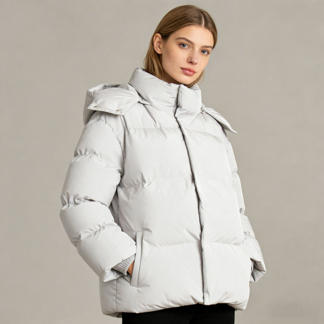 Damen Steppdaunenjacke mit hohem Kragen Nord Taschen