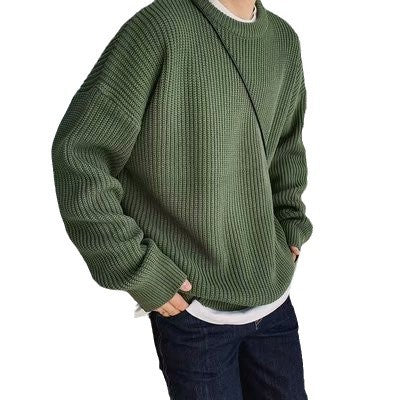 Damen Bequemer Oversized Strickpullover Nord Taschen
