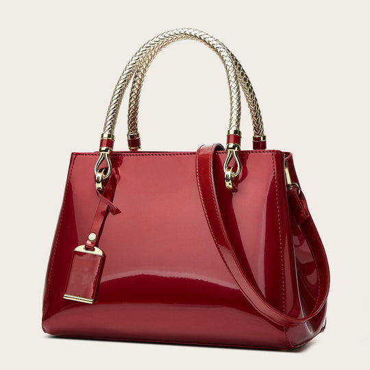 Damen Handtasche mit luxuriösen, geflochtenen Tragegriffen Nord Taschen