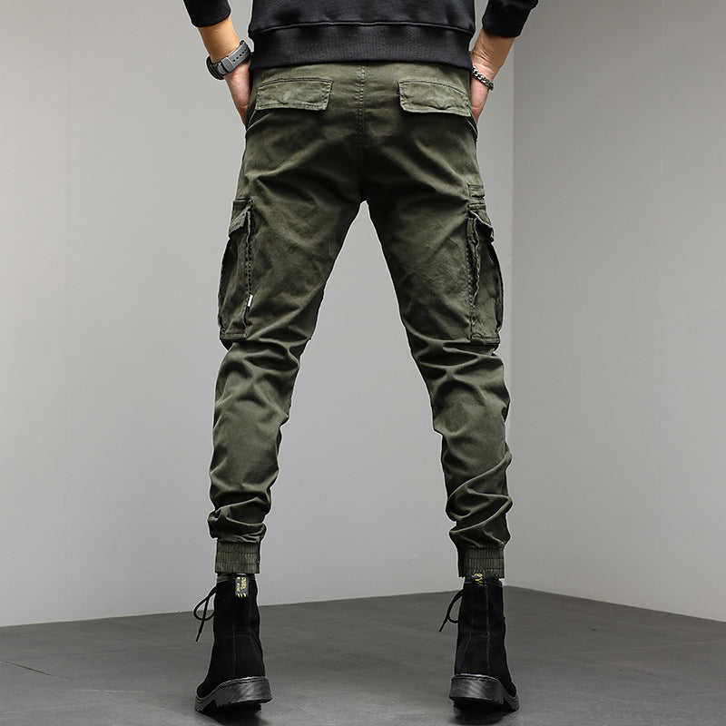 Herren Cargo-Joggerhose mit Multifunktionalen Taschen, verstärkten Kniepartien und elastischen Bündchen Nord Taschen