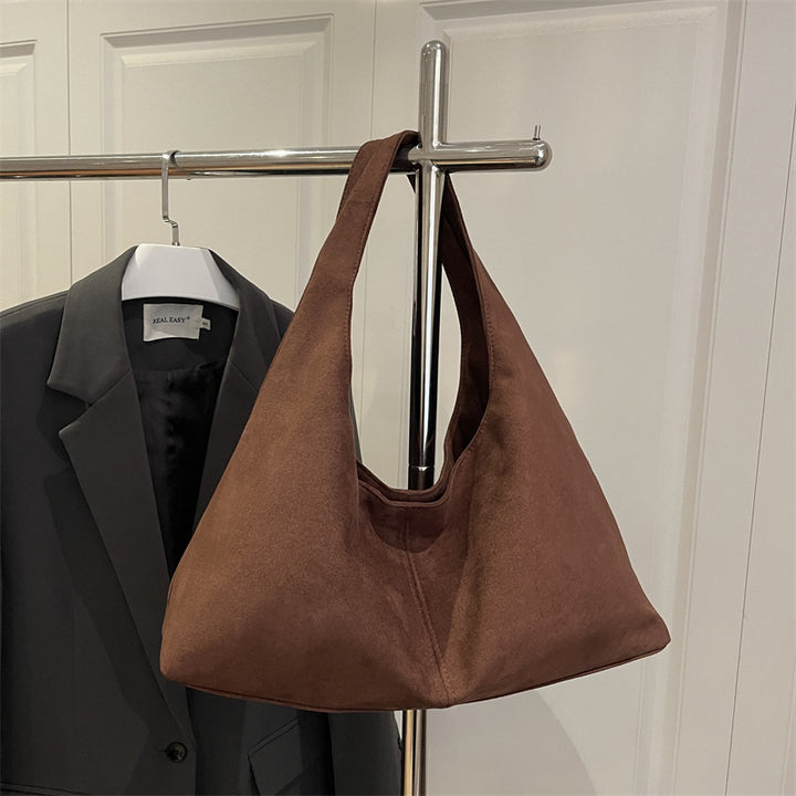 Damen elegante Hobo-Tasche aus feinem Wildleder Nord Taschen