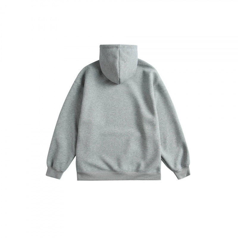Unisex Oversize-Kapuzenpullover mit Kängurutasche, Logoprint und breitem Rippbund Nord Taschen