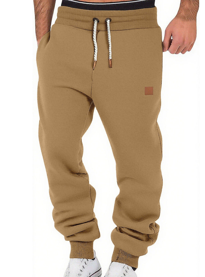 Herren nan komfortable Jogginghose aus hochwertiger Baumwollmischung mit elastischem Bund Kordelzug und Bündchen