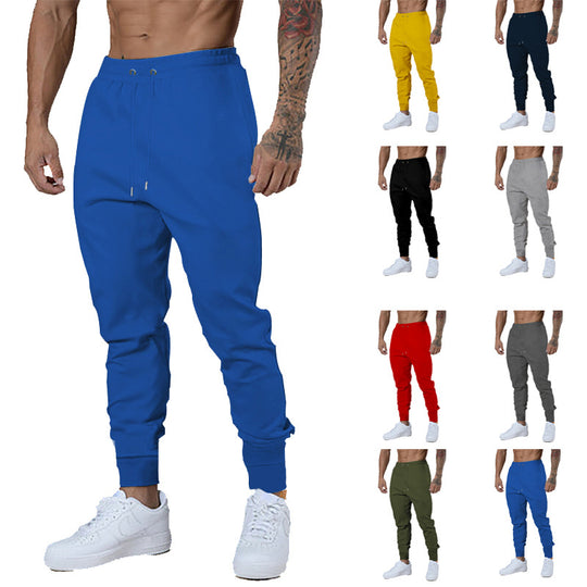 Herren Slim-Fit Jogginghose mit elastischem Bund und Rippbündchen Nord Taschen