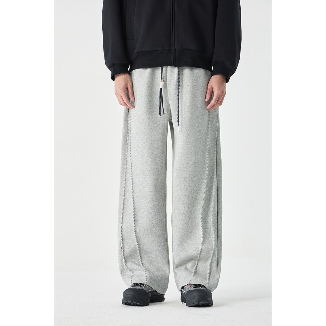 Damen Weite High‑Waist Jogginghose mit Ziernähten und Kordelzug Nord Taschen