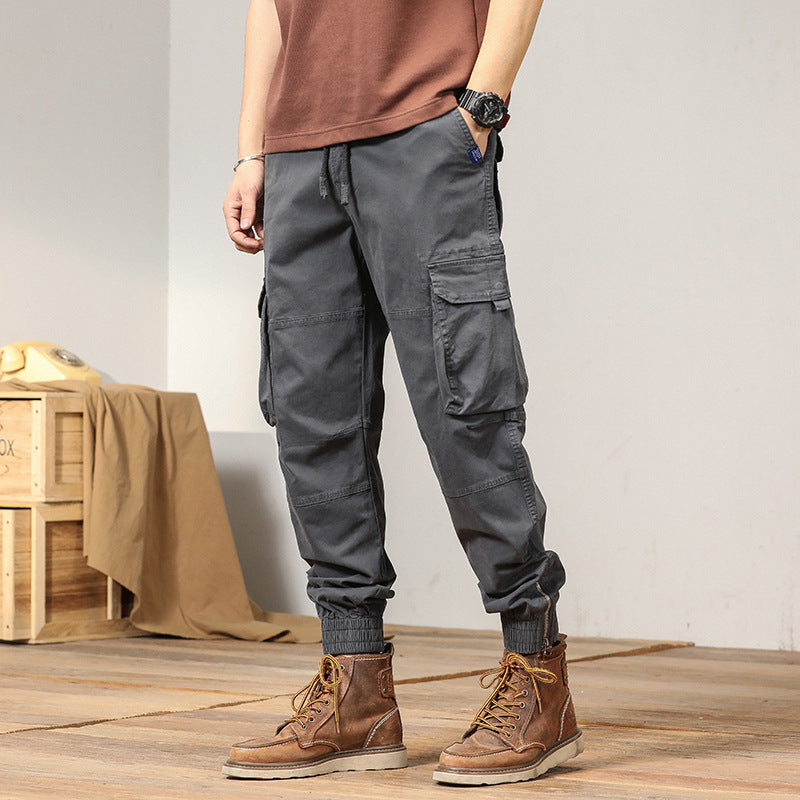 Herren Tapered-Cargo-Joggerhose mit verstärkten Kniepartien und elastischem Saum Nord Taschen