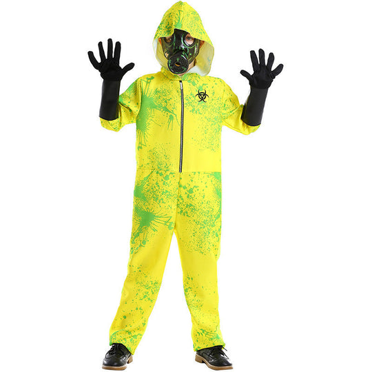 Unisex Sicherheitsanzug mit Kapuze und Gasmaske Nord Taschen