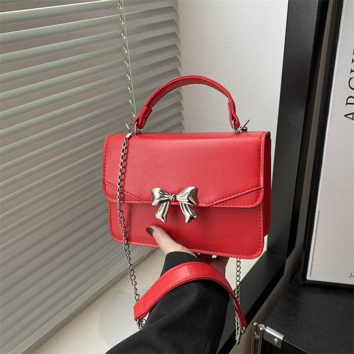 Damen elegante Handtasche mit verspieltem Schleifenakzent Nord Taschen