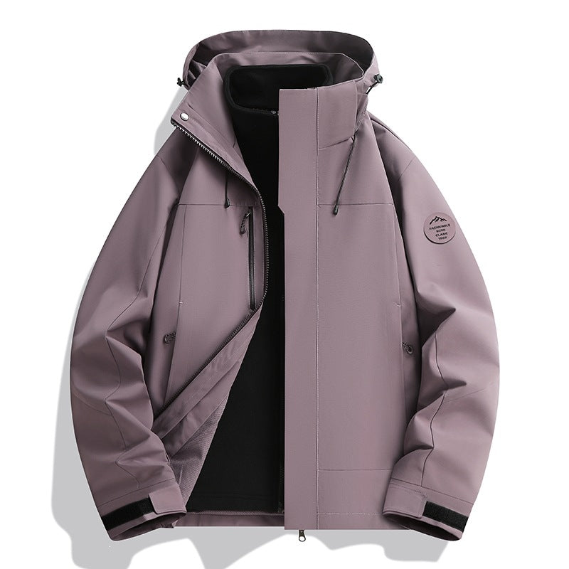 Herren Wetterfeste Softshelljacke mit Fleece‑Innenfutter, verstellbarer Kapuze & Reißverschluss‑Brusttasche Nord Taschen