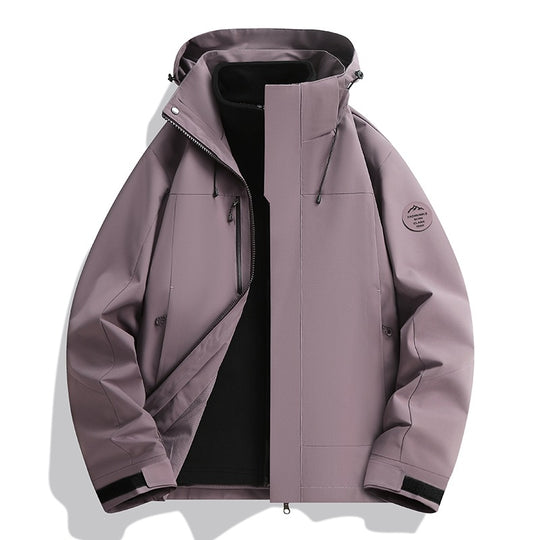 Herren Wetterfeste Softshelljacke mit Fleece‑Innenfutter, verstellbarer Kapuze & Reißverschluss‑Brusttasche Nord Taschen