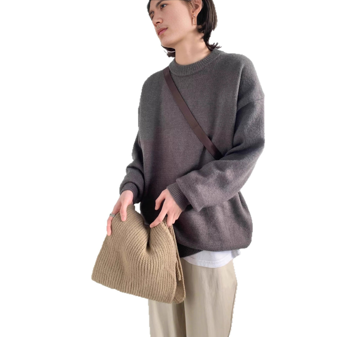Damen Eleganter Oversized Pullover Nord Taschen