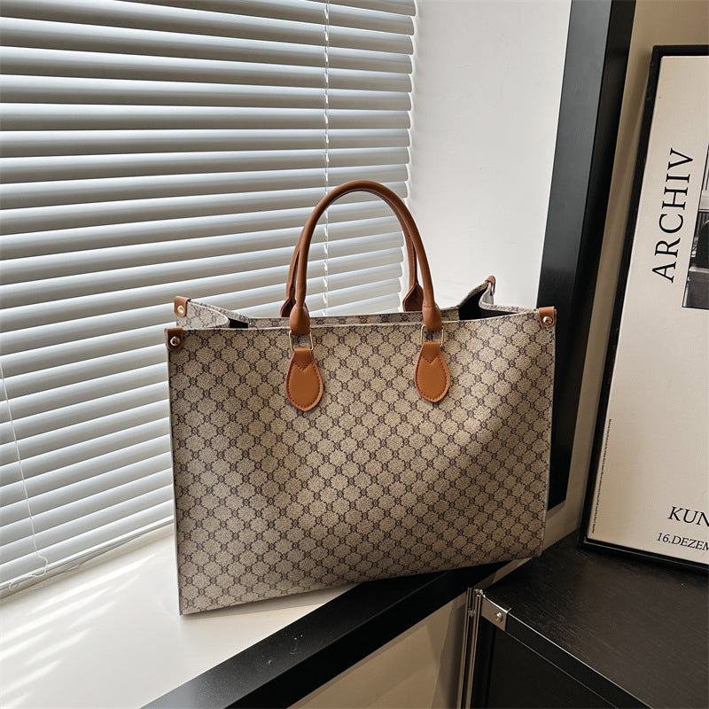 Damen elegante Tote-Tasche mit hochwertigem Monogramm-Design Nord Taschen