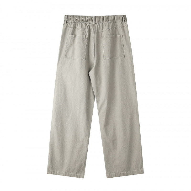 Damen Weite Highwaist-Culotte-Hose mit elastischem Bund und geradem Bein Nord Taschen