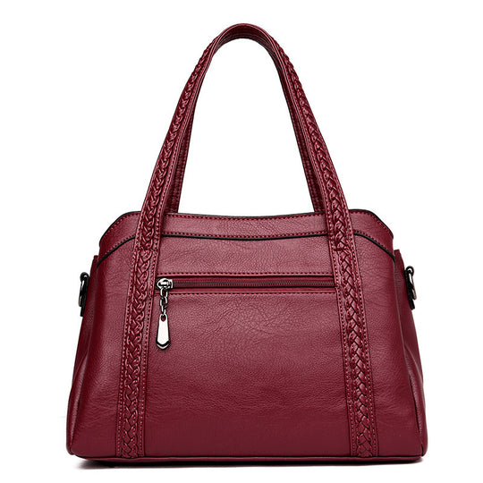 Damen modische Handtasche mit geflochtenen Akzenten Nord Taschen