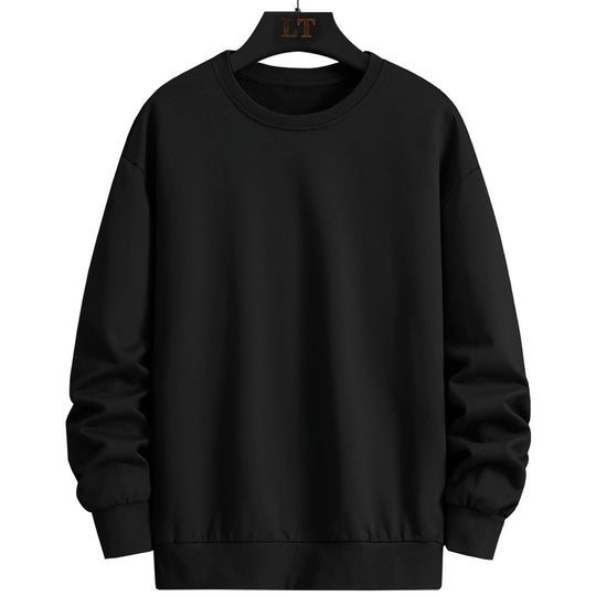 Herren Schlichtes Oversize Rundhals‑Sweatshirt aus schwerer Baumwollmischung mit gerippten Bündchen Nord Taschen