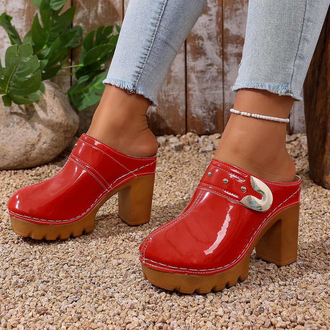 Damen Hochwertige Clogs mit Holzsohle - Arvani