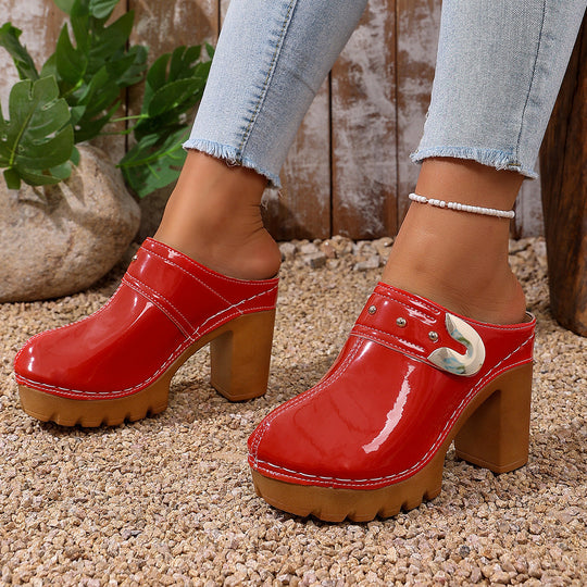Damen Hochwertige Clogs mit Holzsohle - Arvani