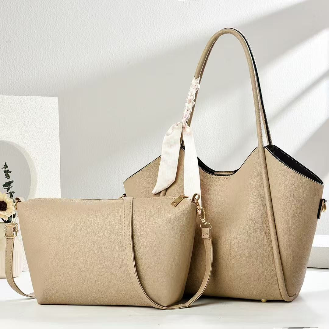 Damen modische Shopper-Tasche mit abnehmbarer Clutch Nord Taschen