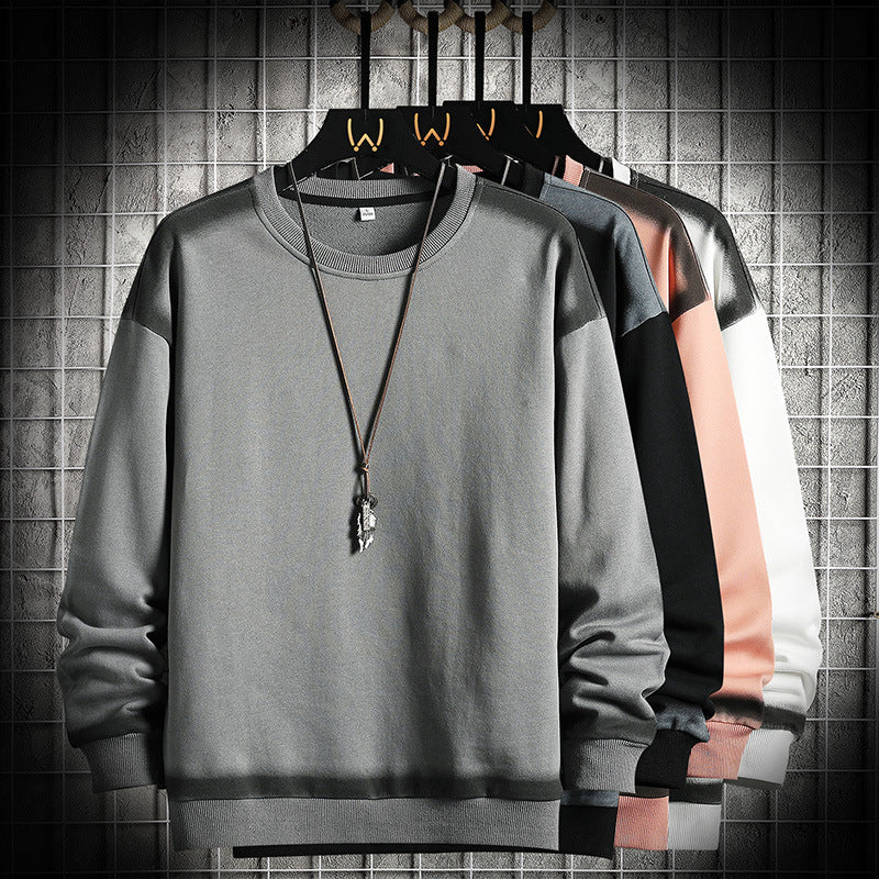 Herren Oversized Sweatshirt mit dezentem Farbverlaufbesatz und Rundhalsausschnitt Nord Taschen