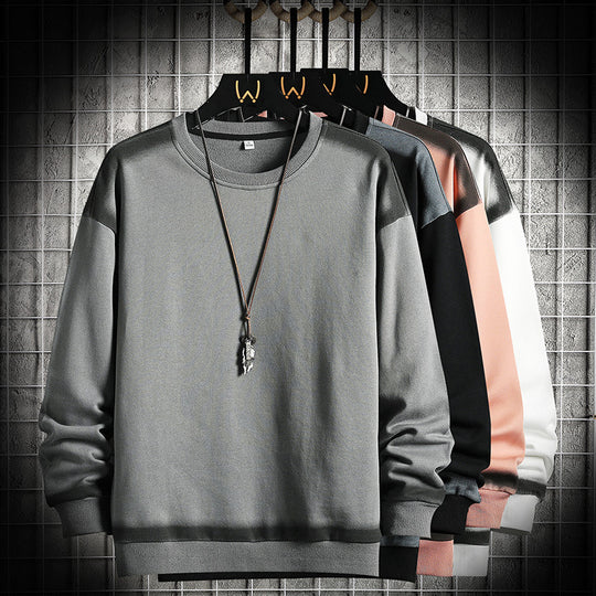 Herren Oversized Sweatshirt mit dezentem Farbverlaufbesatz und Rundhalsausschnitt Nord Taschen