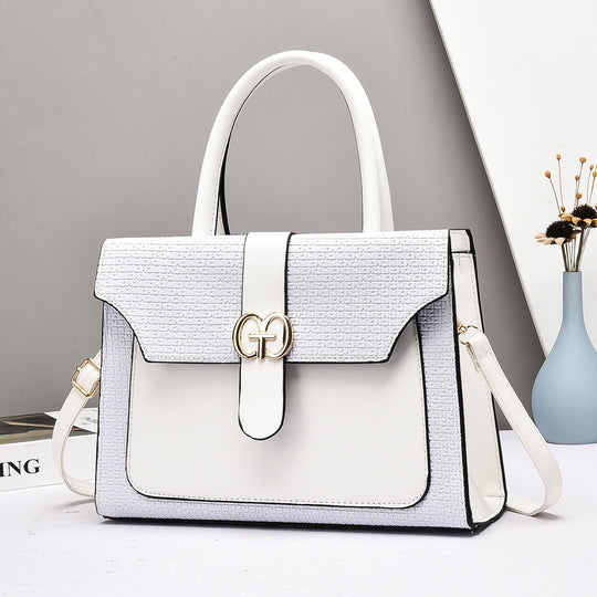 Damen elegante Henkeltasche mit strukturiertem Design und abnehmbarem Schulterriemen Nord Taschen