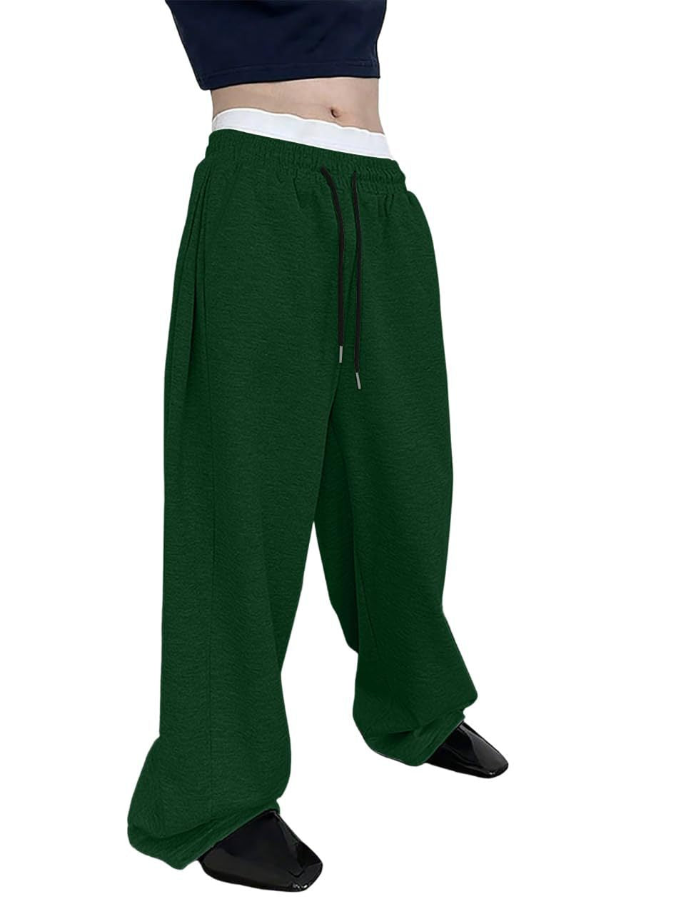 Unisex nan weite Sweatpants mit elastischem Bund, breitem Bein, Kordelzug und verdeckten Seitentaschen Nord Taschen