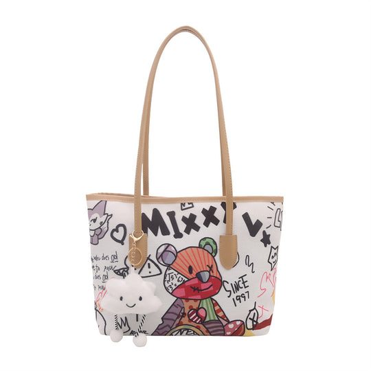 Damen Tote Bag mit fantasievollem Raumfahrtmotiv Nord Taschen