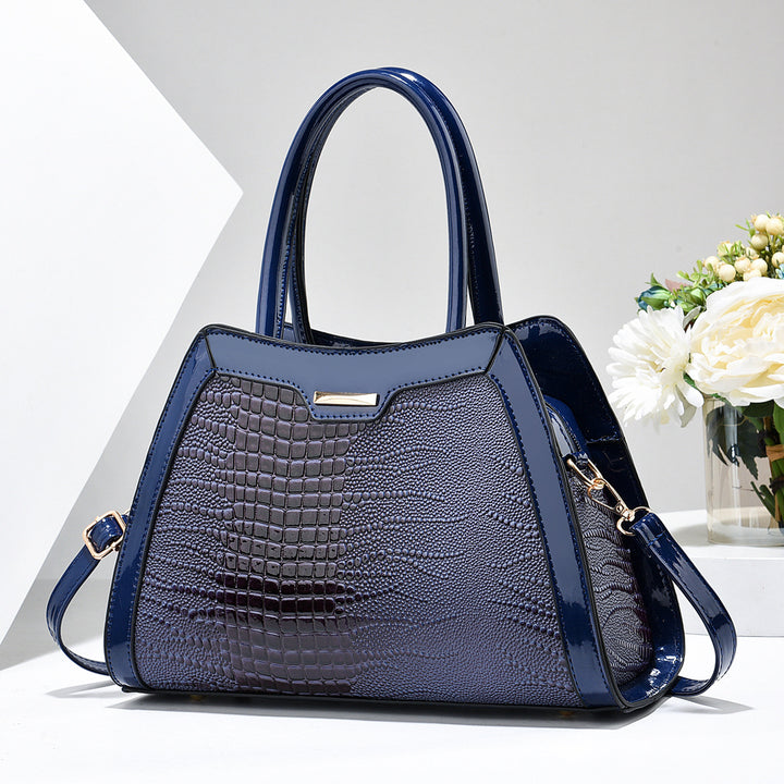 Damen elegante Handtasche im modernen Krokodil-Look Nord Taschen