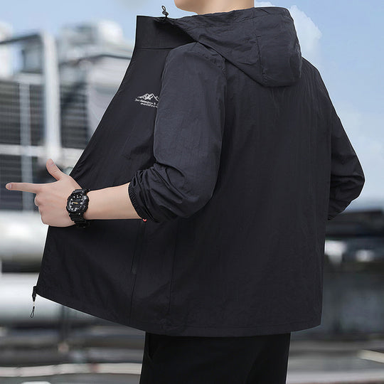 Herren Leichte Windjacke Nord Taschen