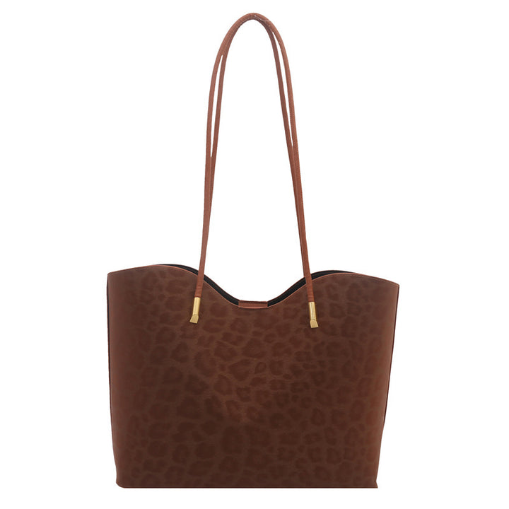 Damen Shopper-Tasche mit stilvollem Leopardenmuster und eleganten Verzierungen Nord Taschen