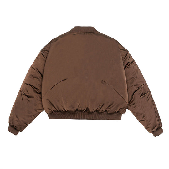 Unisex Kurz geschnittener Boxy-Puffer-Bomber mit minimalistischer Frontblende Nord Taschen