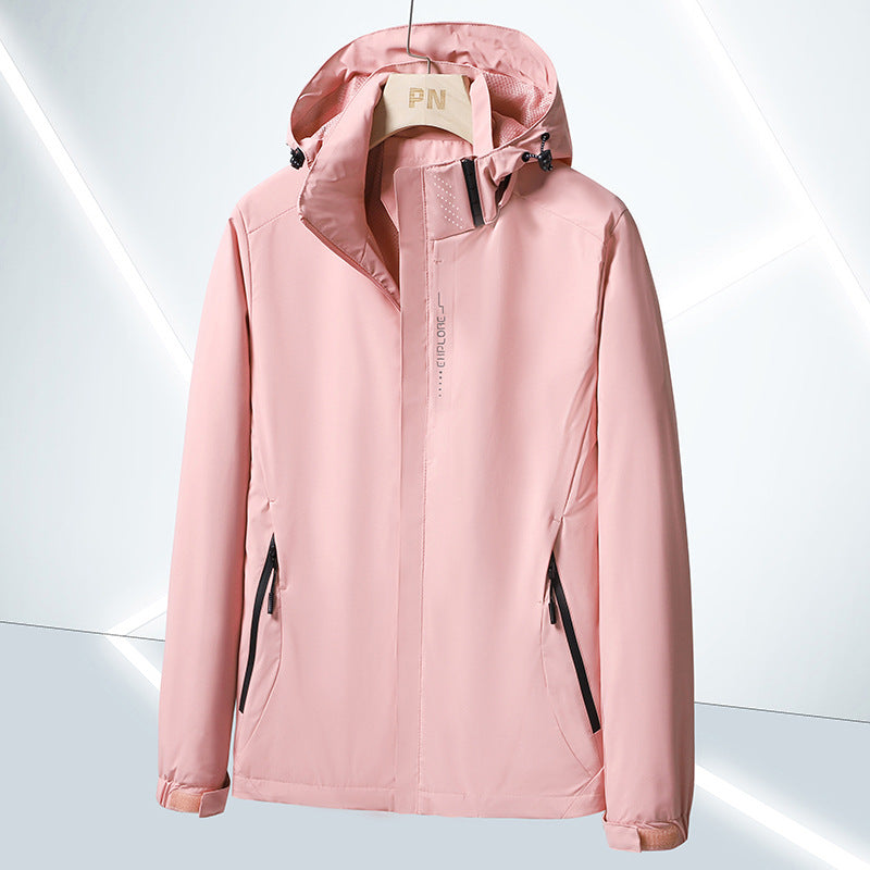 Herren Leichte Softshell-Funktionsjacke mit atmungsaktivem Meshfutter und verstellbarer Kapuze Nord Taschen