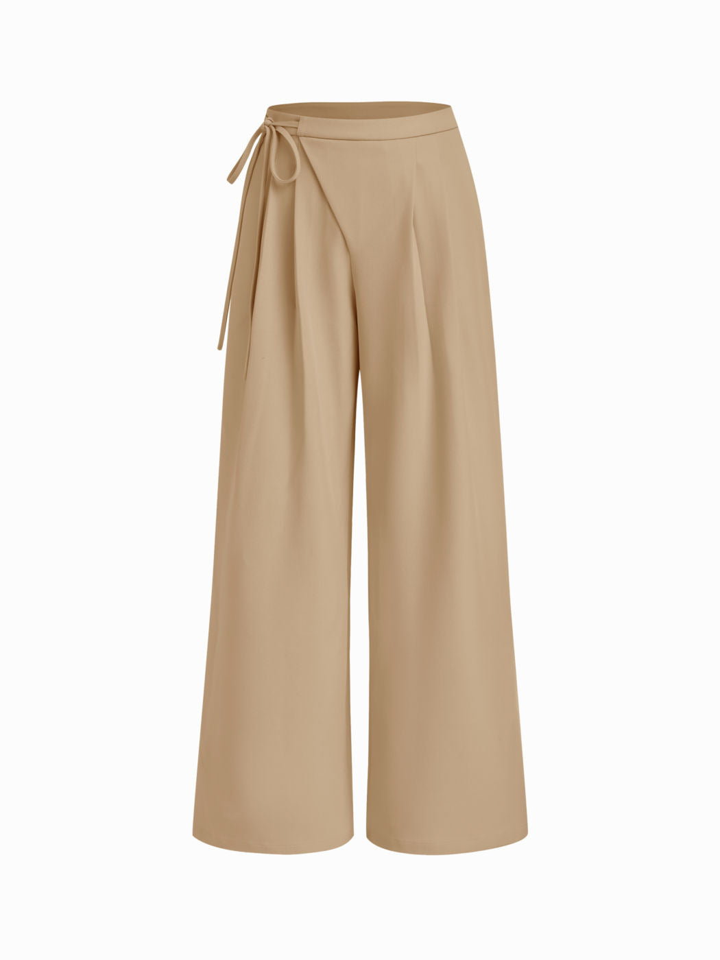 Damen Weite Streifenhose mit Taillengürtel Nord Taschen