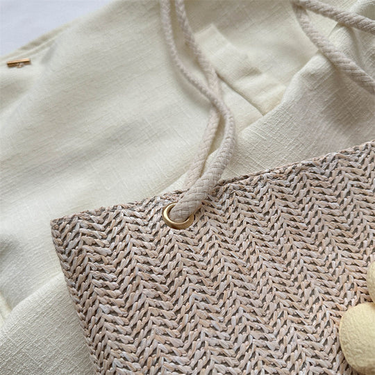 Damen Strandtasche mit floralem Design und hochwertigen Akzenten Nord Taschen