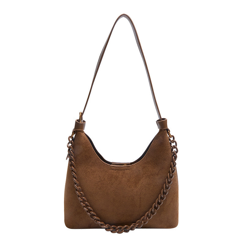 Damen trendige Schultertasche mit Kettenakzent Nord Taschen