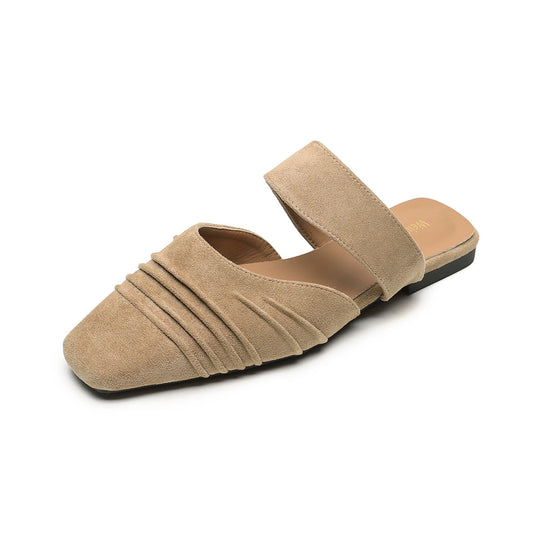 Damen Mokassin-Sandalen mit eleganten Riemen und stylischem Faltendesign Nord Taschen