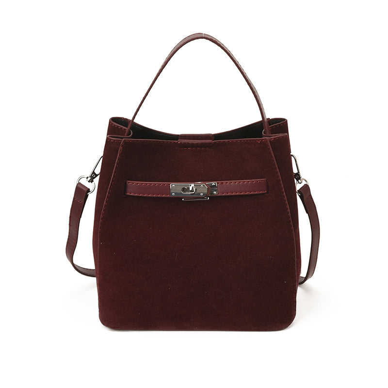 Damen elegante Veloursleder Tote Bag Nord Taschen